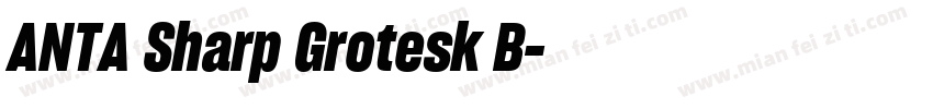 ANTA Sharp Grotesk B字体转换